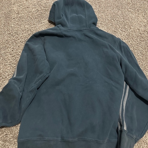 Vintage Blue Spell-out Adidas Fleece Hoodie - Picture 6 of 6